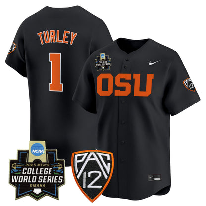 Men's Oregon State Beavers 2025 World Series Vapor Premier Limited Jersey - All Stitched