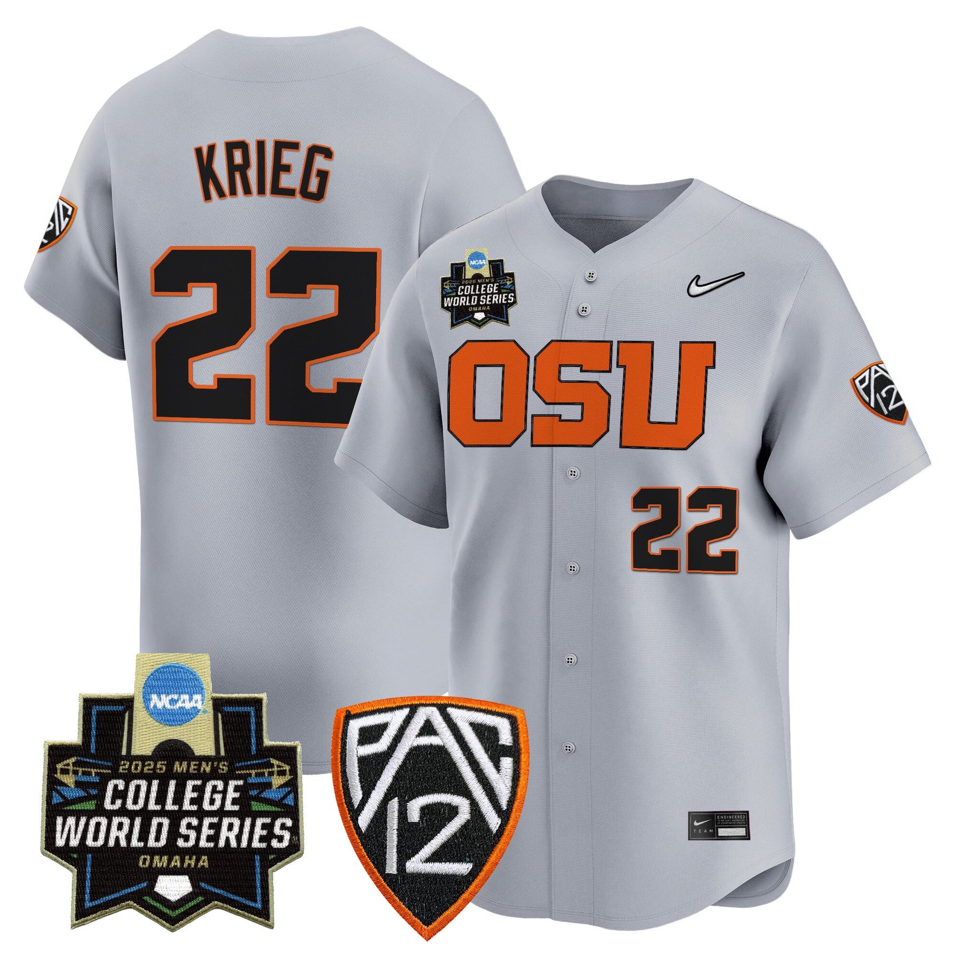 Men's Oregon State Beavers 2025 World Series Vapor Premier Limited Jersey - All Stitched