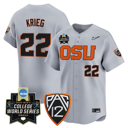 Men's Oregon State Beavers 2025 World Series Vapor Premier Limited Jersey - All Stitched