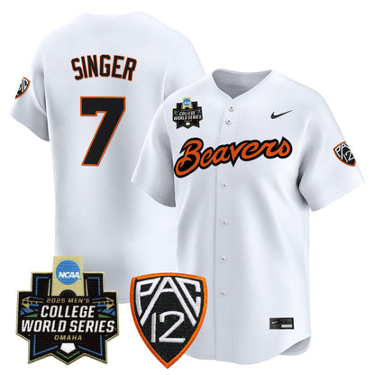 Men's Oregon State Beavers 2025 World Series Vapor Premier Limited Jersey - All Stitched