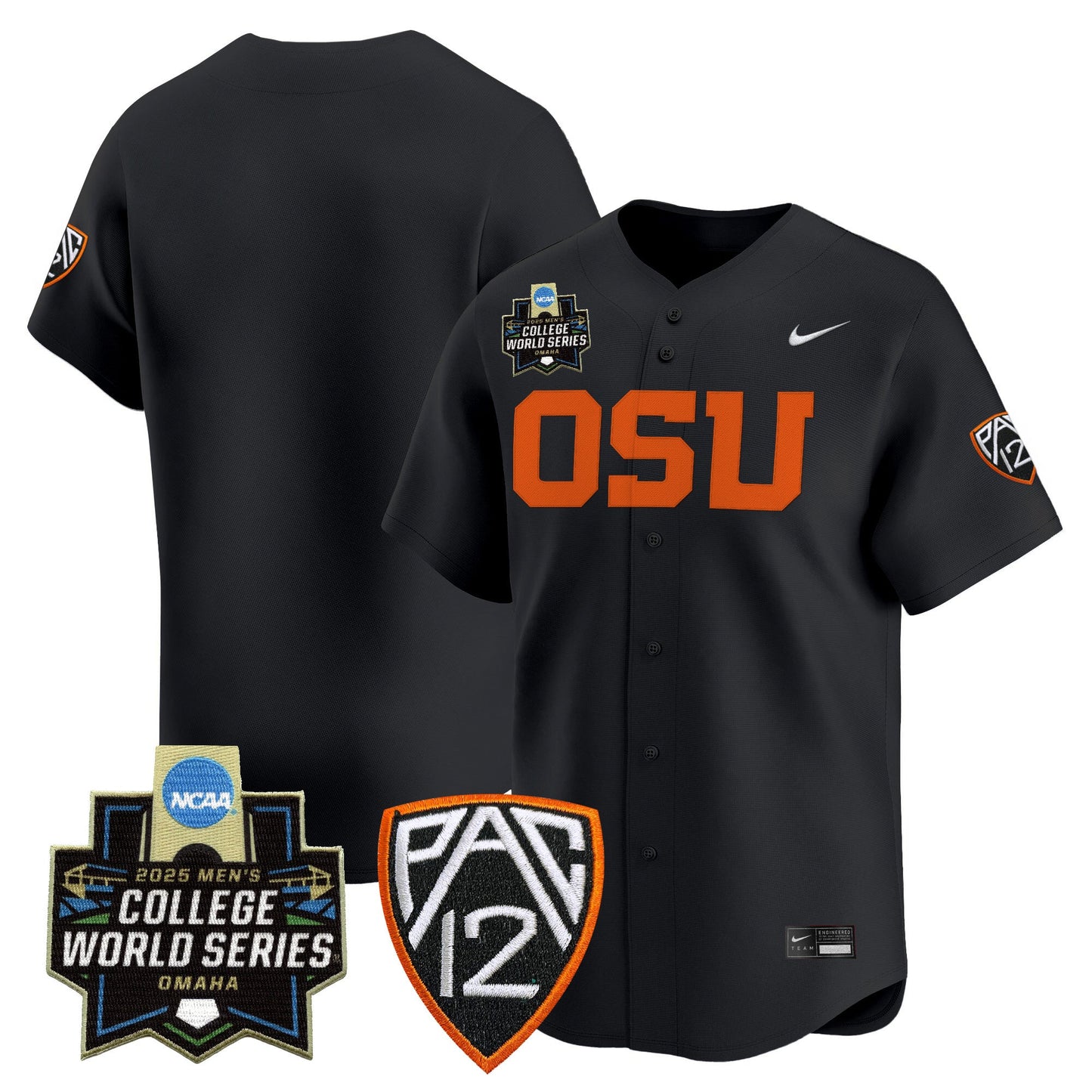 Men's Oregon State Beavers 2025 World Series Vapor Premier Limited Jersey - All Stitched