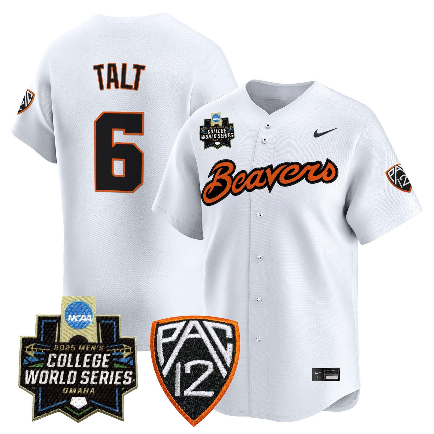 Men's Oregon State Beavers 2025 World Series Vapor Premier Limited Jersey - All Stitched