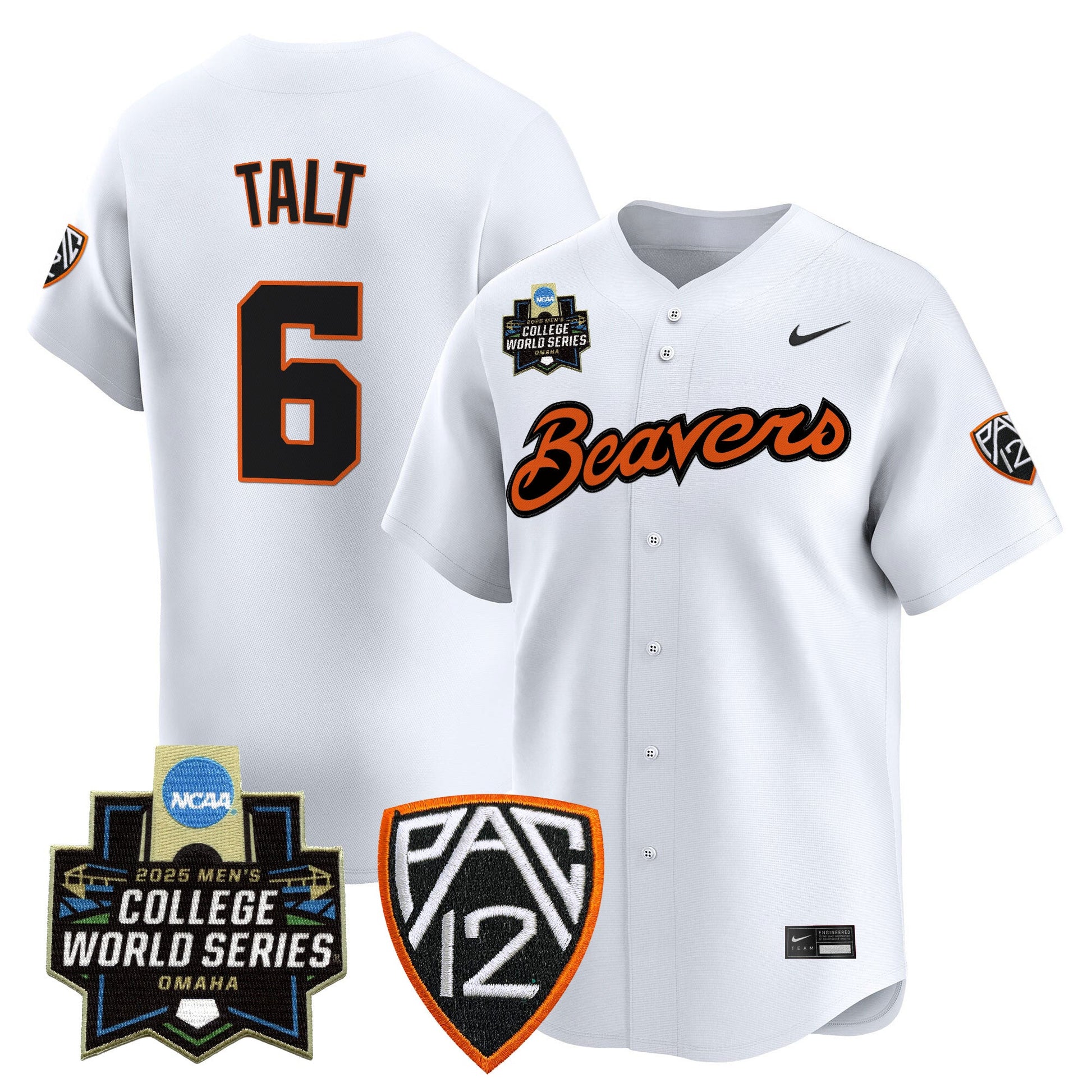 Men's Oregon State Beavers 2025 World Series Vapor Premier Limited Jersey - All Stitched