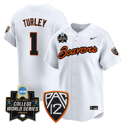 Men's Oregon State Beavers 2025 World Series Vapor Premier Limited Jersey - All Stitched