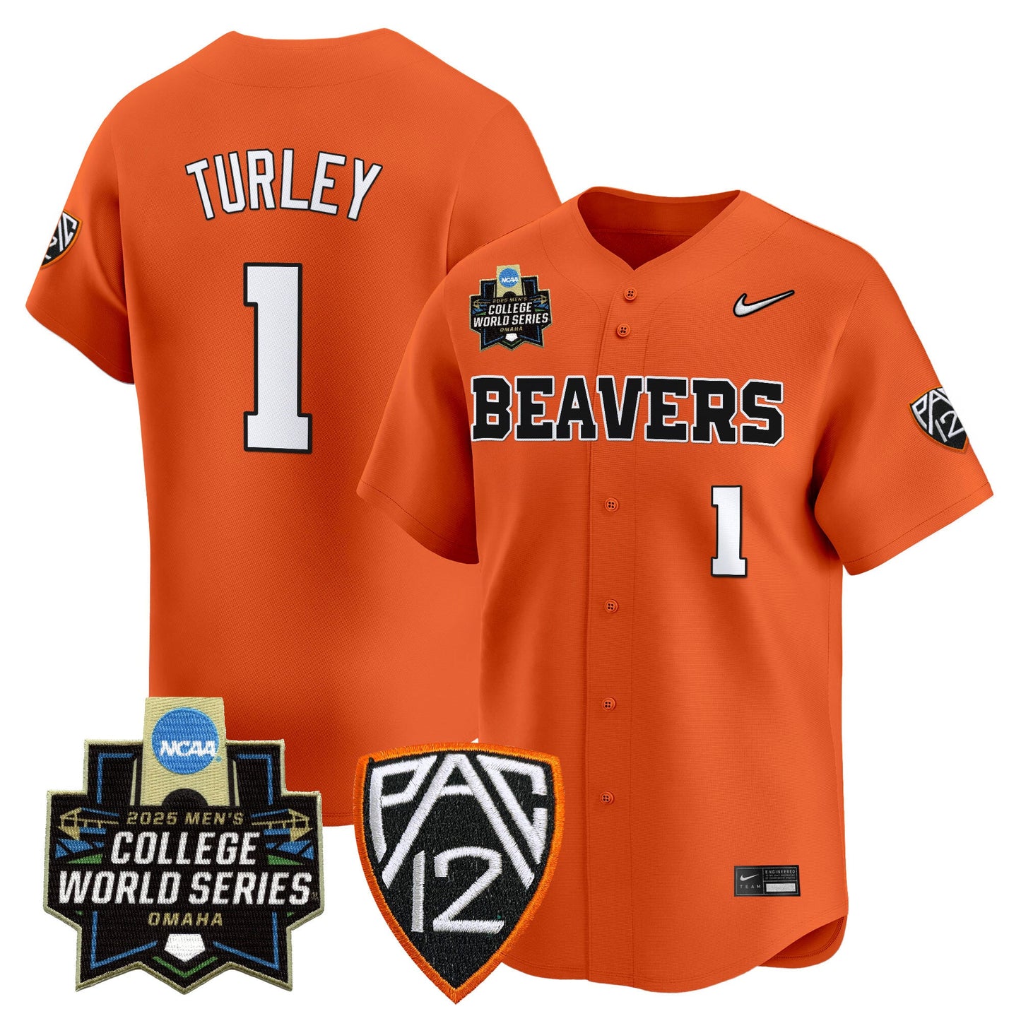 Men's Oregon State Beavers 2025 World Series Vapor Premier Limited Jersey - All Stitched