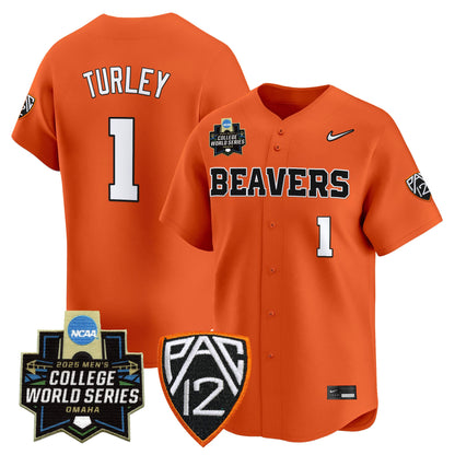 Men's Oregon State Beavers 2025 World Series Vapor Premier Limited Jersey - All Stitched