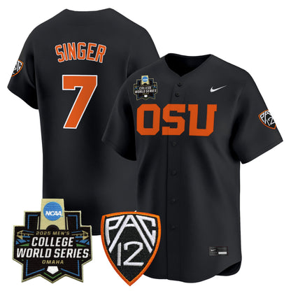 Men's Oregon State Beavers 2025 World Series Vapor Premier Limited Jersey - All Stitched