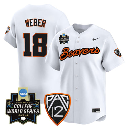 Men's Oregon State Beavers 2025 World Series Vapor Premier Limited Jersey - All Stitched