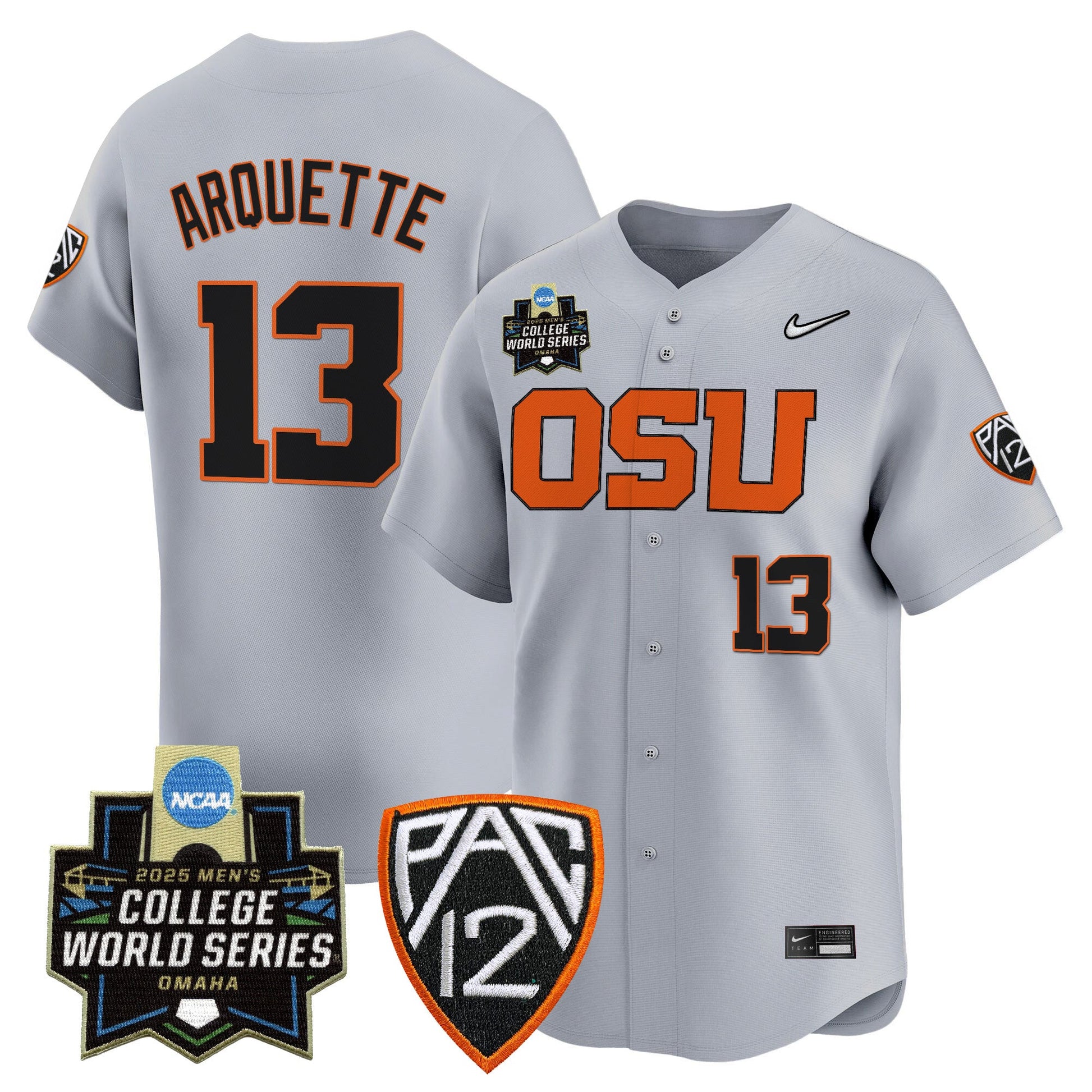 Men's Oregon State Beavers 2025 World Series Vapor Premier Limited Jersey - All Stitched