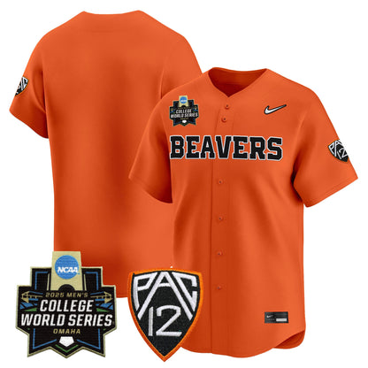 Men's Oregon State Beavers 2025 World Series Vapor Premier Limited Jersey - All Stitched