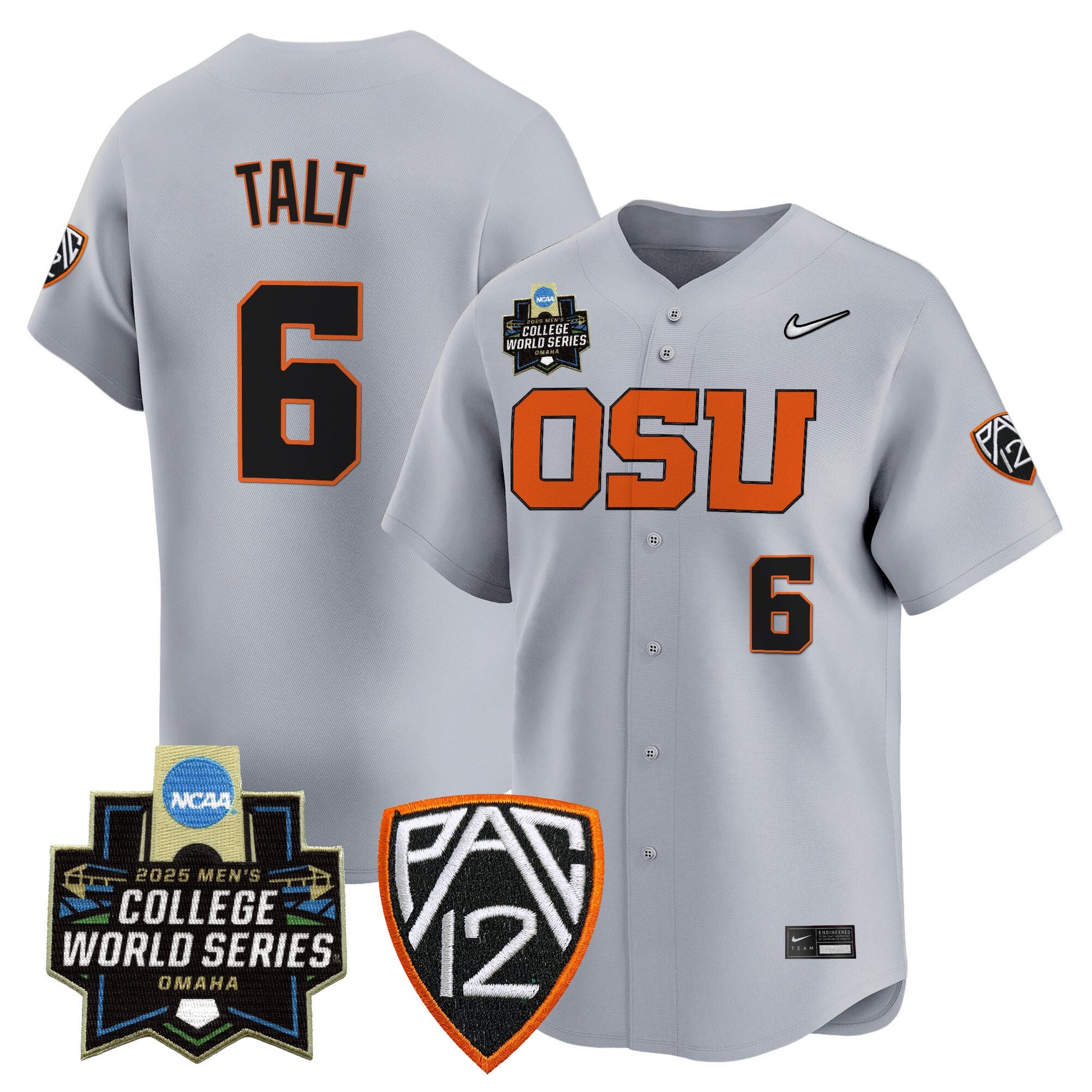 Men's Oregon State Beavers 2025 World Series Vapor Premier Limited Jersey - All Stitched