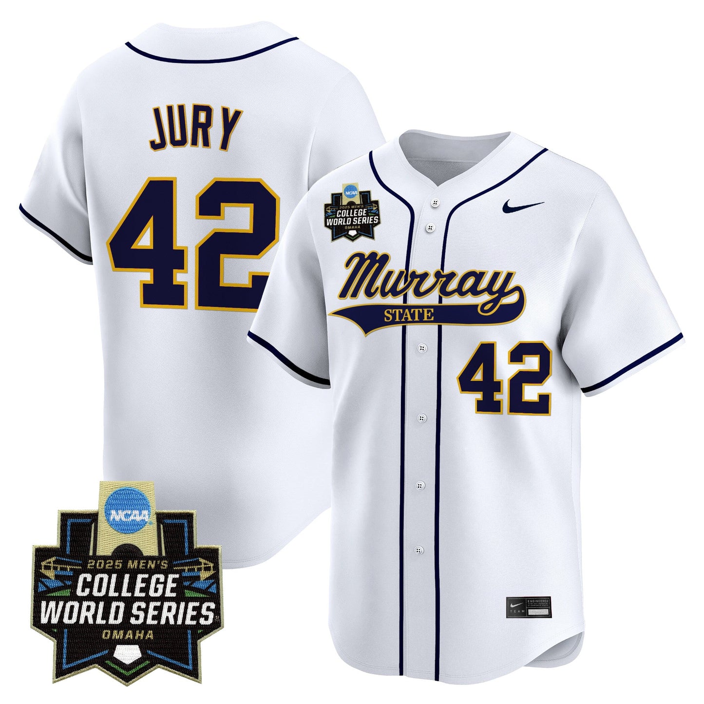 Men's Murray State Racers 2025 World Series Vapor Premier Limited Jersey - All Stitched