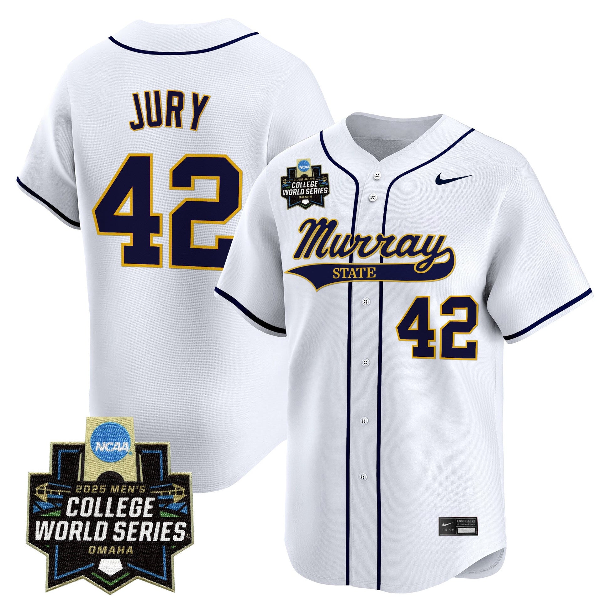 Men's Murray State Racers 2025 World Series Vapor Premier Limited Jersey - All Stitched
