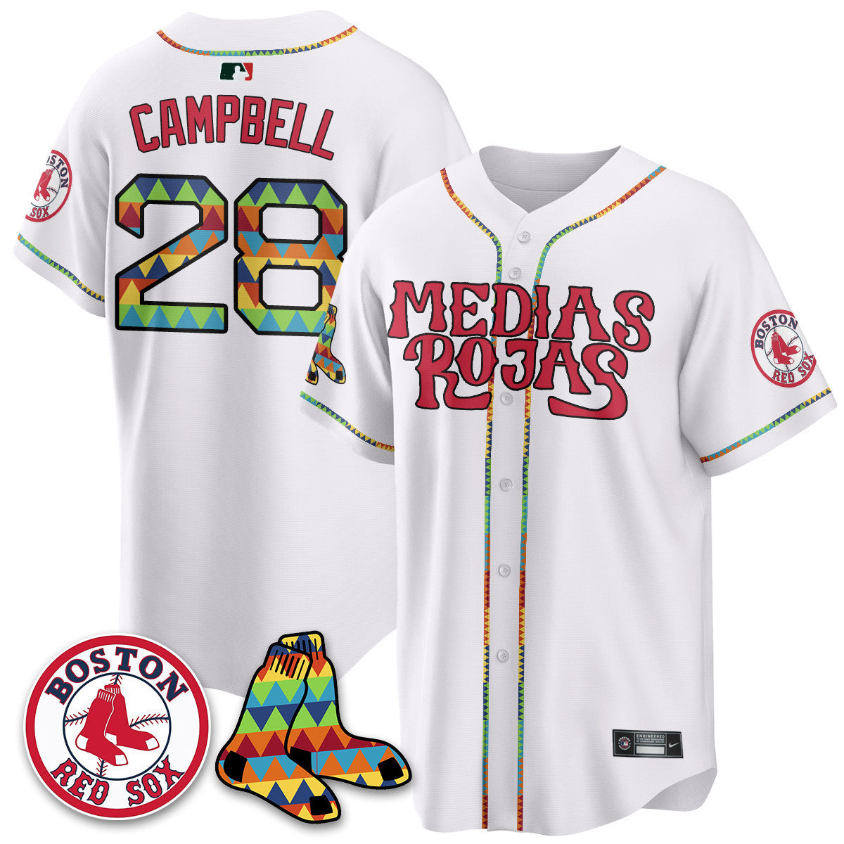 Boston Red Sox "Medias Rojas" Limited Jersey - All Stitched