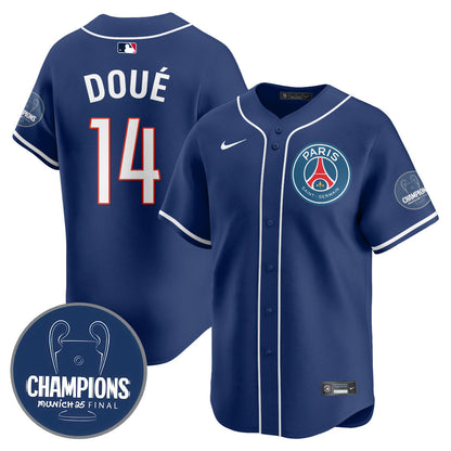 Men's Paris Saint-Germain 2025 Soccer x Baseball Limited Jersey - All Stitched
