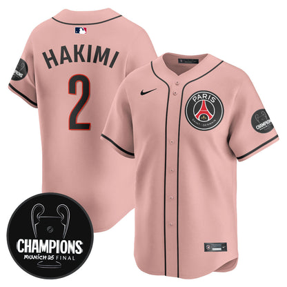 Men's Paris Saint-Germain 2025 Soccer x Baseball Limited Jersey - All Stitched