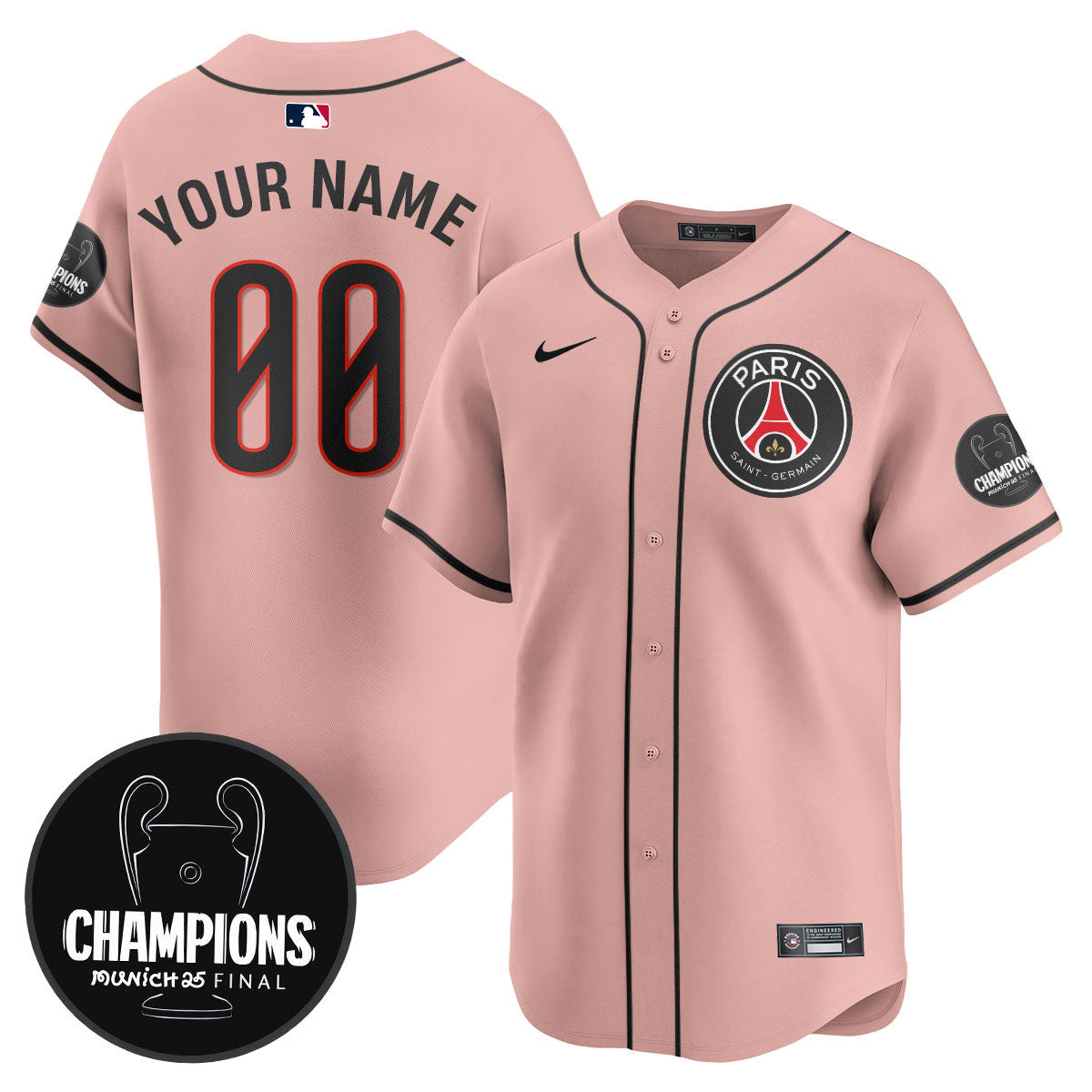 Men's Paris Saint-Germain 2025 Soccer x Baseball Limited Jersey - All Stitched
