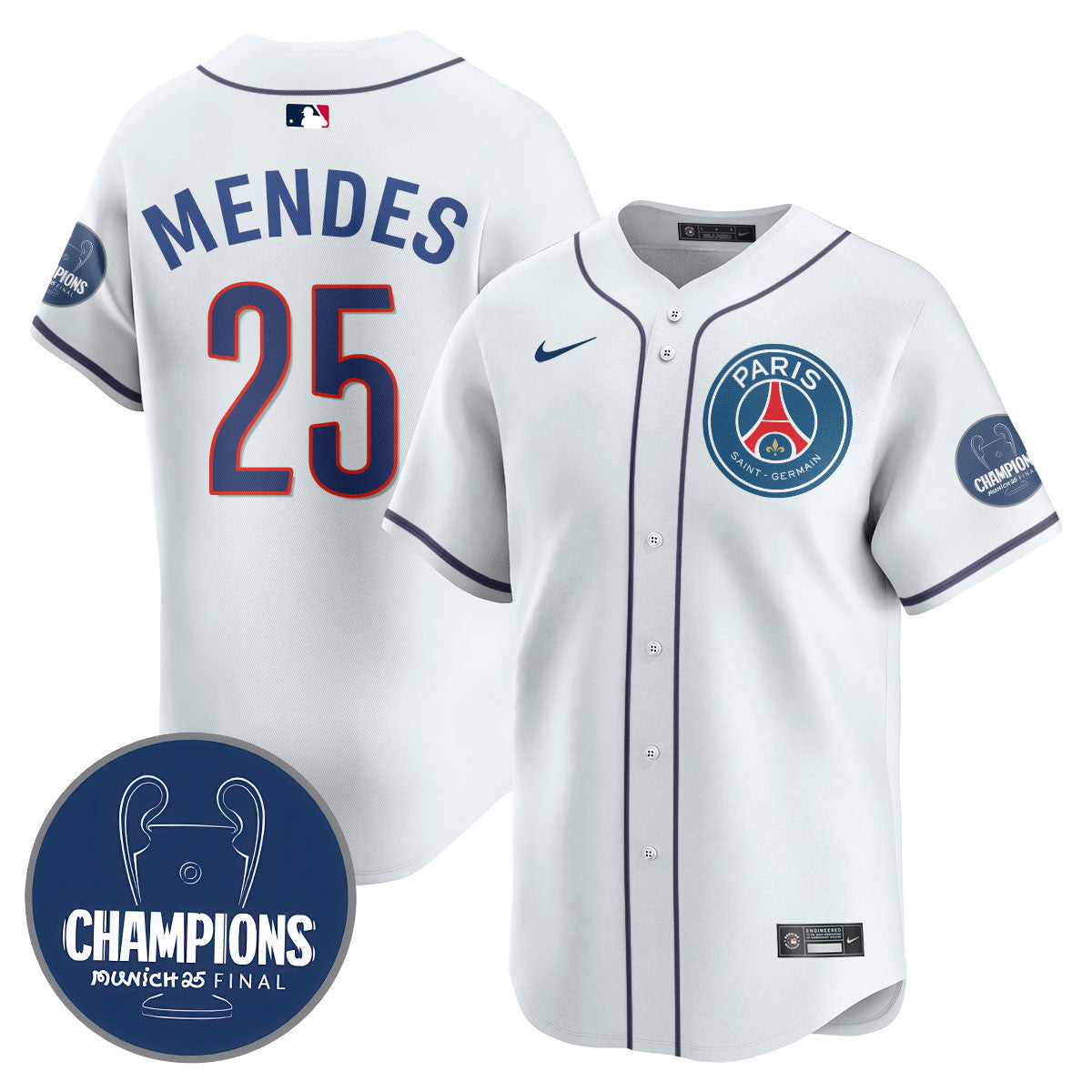 Paris Saint-Germain 2025 Soccer x Baseball Limited Jersey - All Stitched