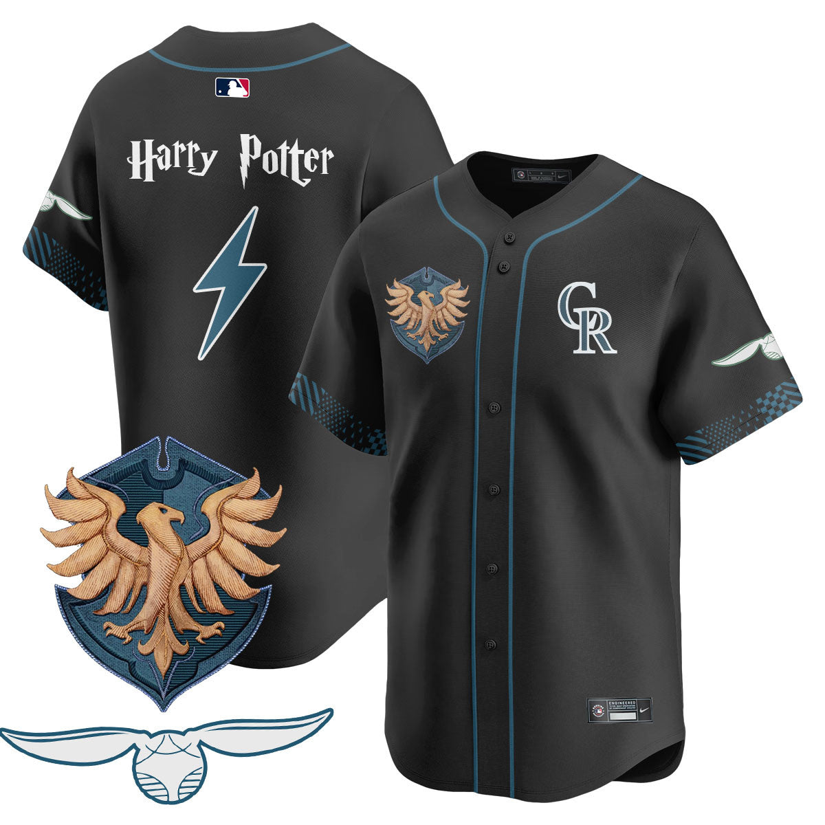 Men's Colorado Rockies Harry Potter 2025 Jersey - All Stitched