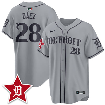 Men's Detroit Tigers Black In Baseball Style Limited Jersey - All Stitched