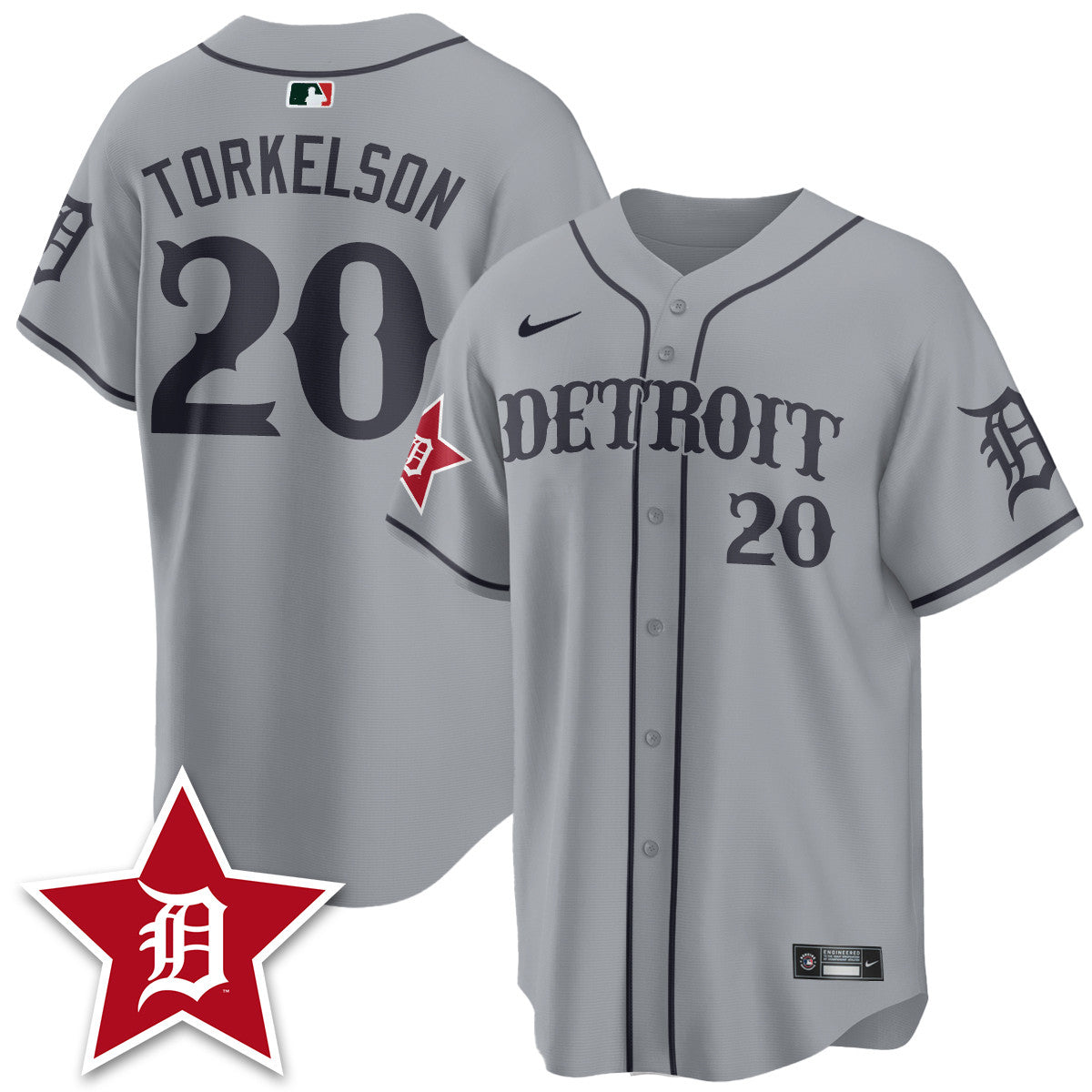 Men's Detroit Tigers Black In Baseball Style Limited Jersey - All Stitched