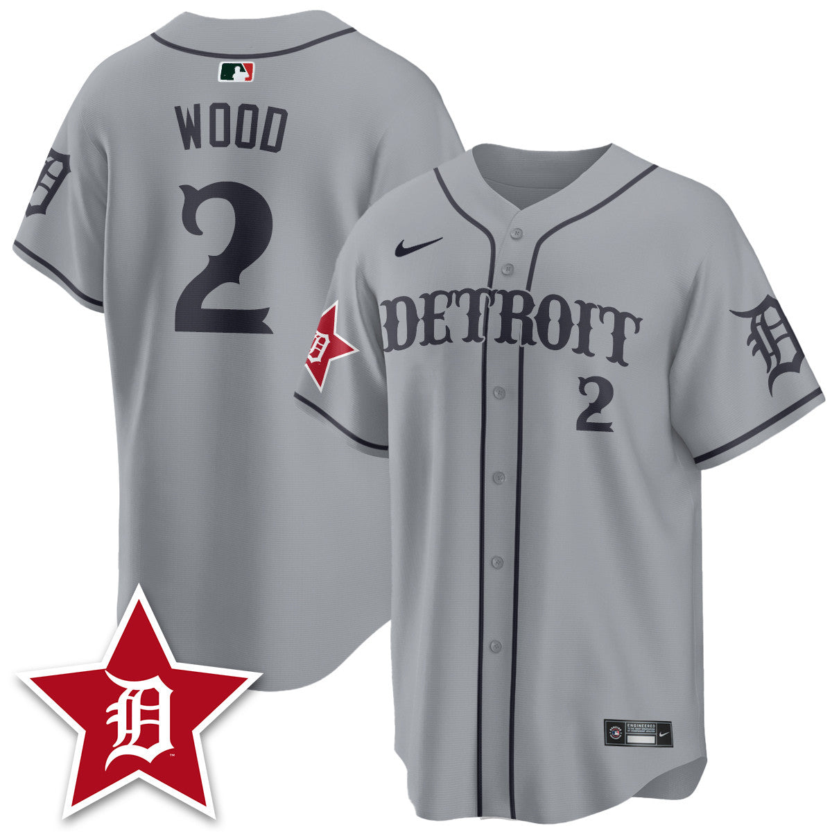 Men's Detroit Tigers Black In Baseball Style Limited Jersey - All Stitched
