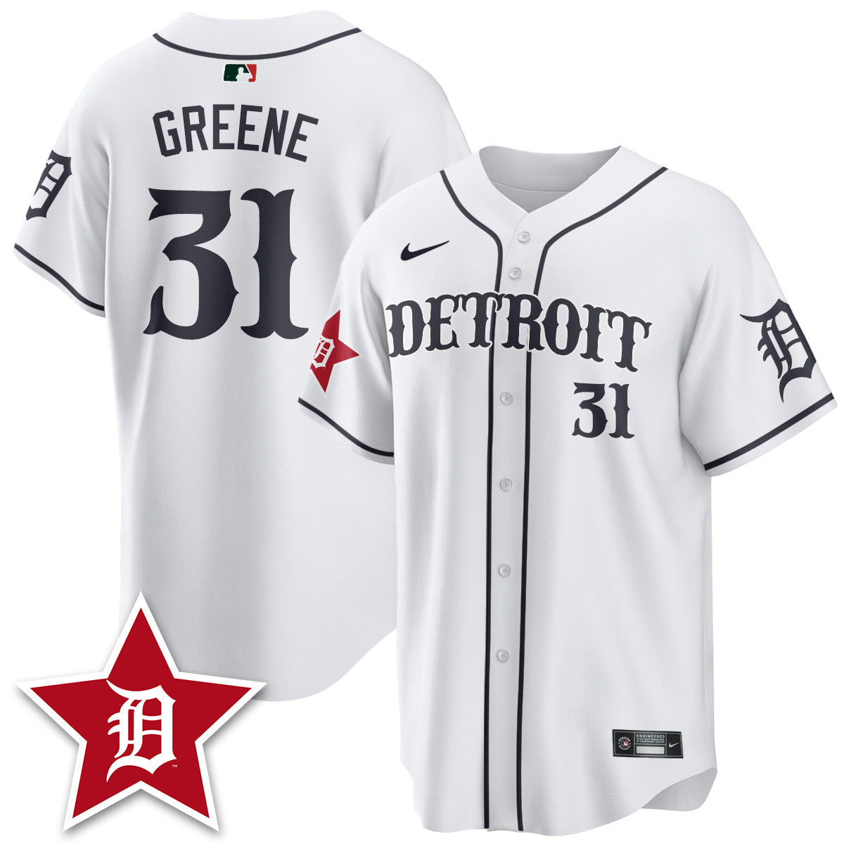 Men's Detroit Tigers Black In Baseball Style Limited Jersey - All Stitched