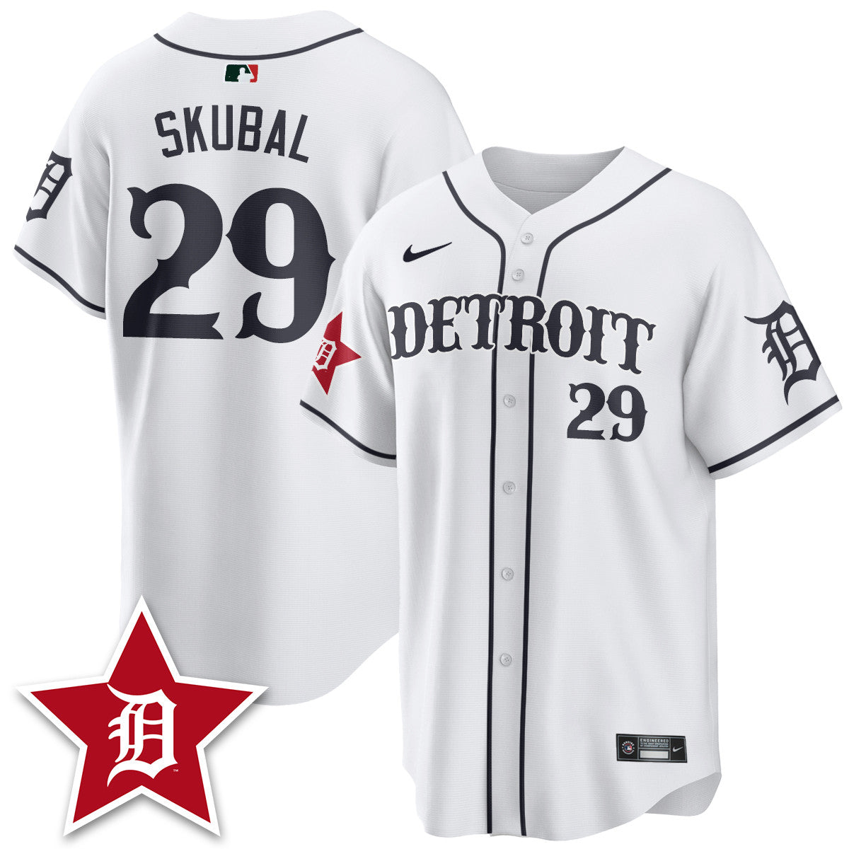 Men's Detroit Tigers Black In Baseball Style Limited Jersey - All Stitched