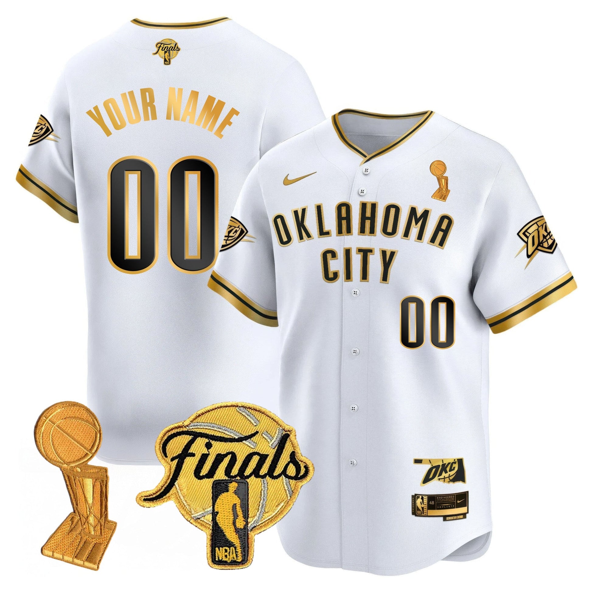 Custom Gender/Name Oklahoma City Thunder Jersey - Final Patch - All Stitched