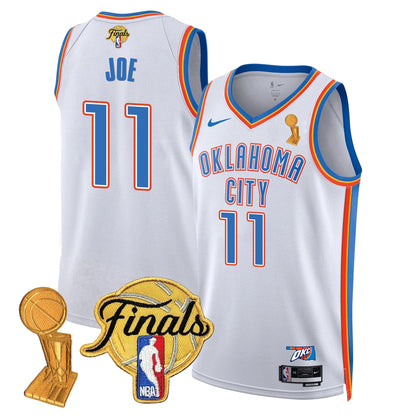 Men's Oklahoma City Thunder Jersey - Trophy + Final Patch - All Stitched