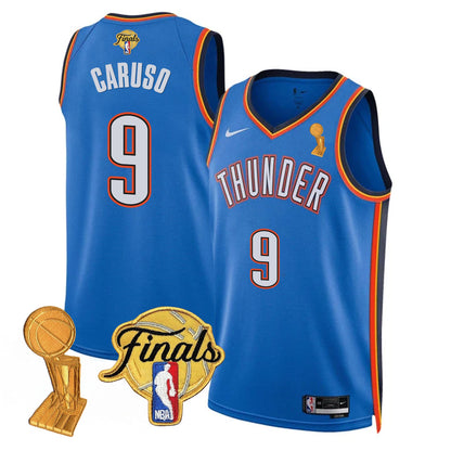 Men's Oklahoma City Thunder Jersey - Trophy + Final Patch - All Stitched
