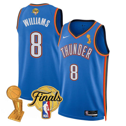 Men's Oklahoma City Thunder Jersey - Trophy + Final Patch - All Stitched