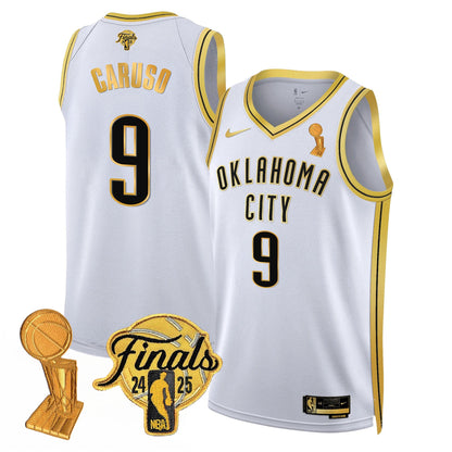 Men's Oklahoma City Thunder Jersey - Trophy + Final Patch - All Stitched