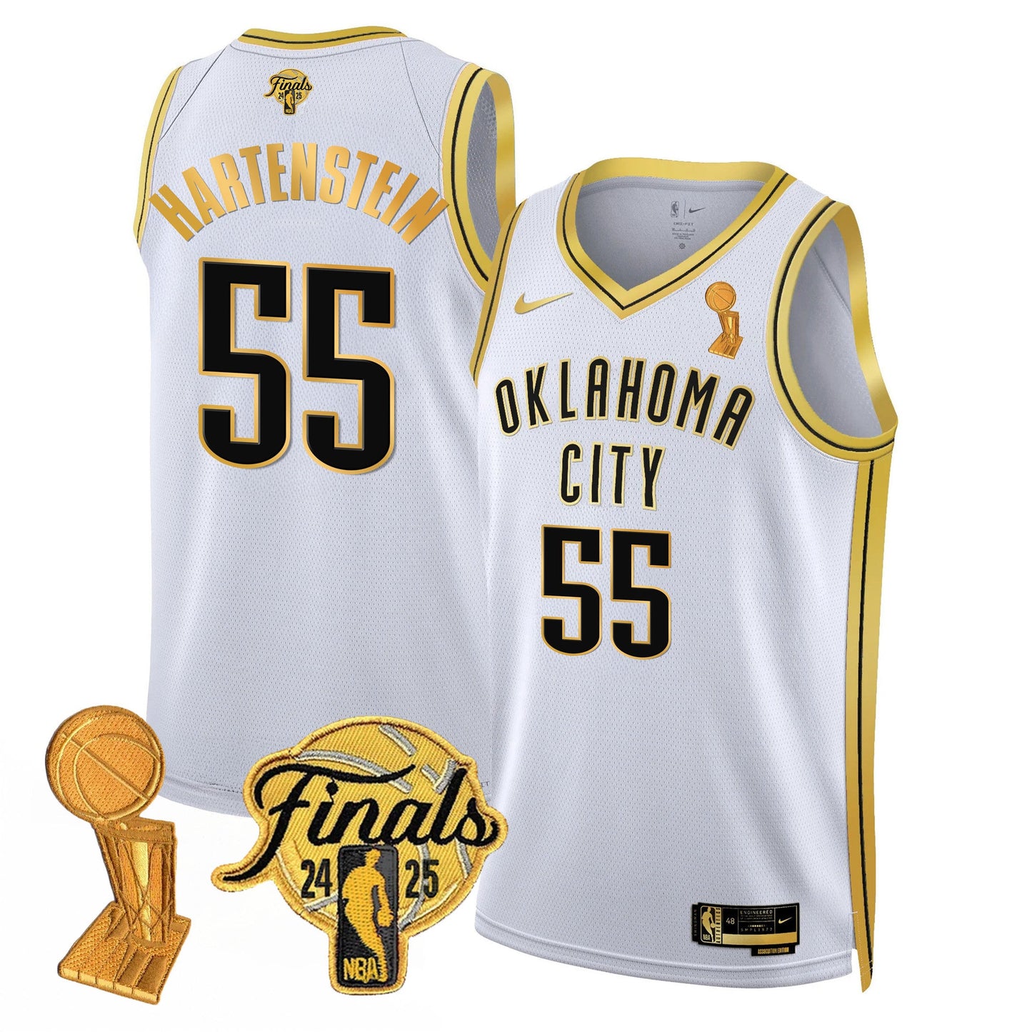 Oklahoma City Thunder Jersey - Trophy + Final Patch - All Stitched