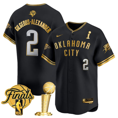 Men's Oklahoma City Thunder 2025 Champions Vapor Baseball Jersey - All Stitched