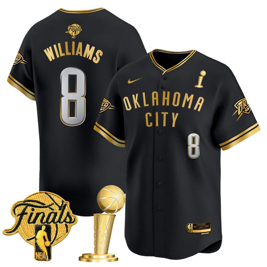 Men's Oklahoma City Thunder 2025 Champions Vapor Baseball Jersey - All Stitched