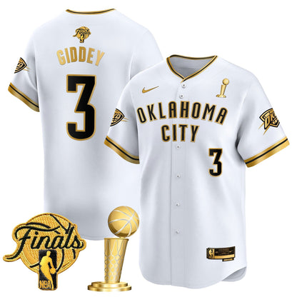 Men's Oklahoma City Thunder 2025 Champions Vapor Baseball Jersey - All Stitched