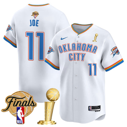 Men's Oklahoma City Thunder 2025 Champions Vapor Baseball Jersey - All Stitched