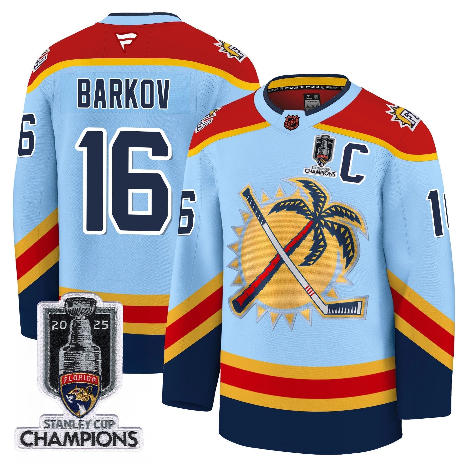 Men's Florida Panthers 2025 Stanley Cup Champions Jersey - All Stitched