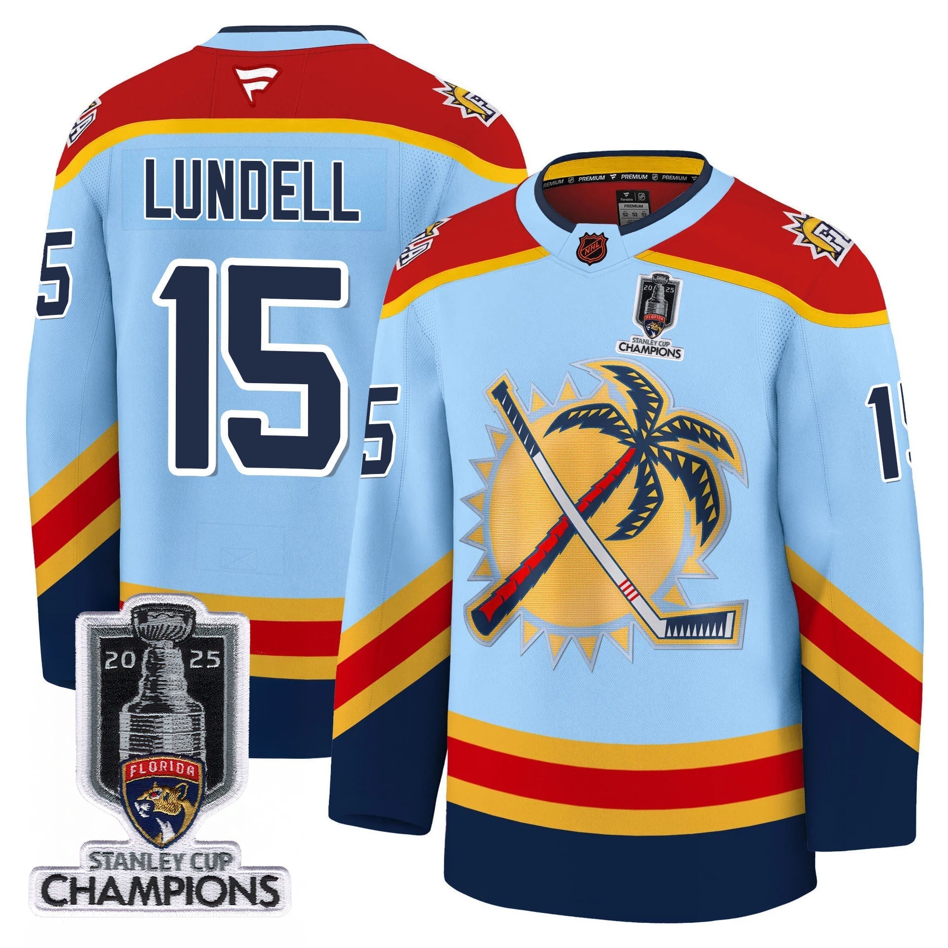 Men's Florida Panthers 2025 Stanley Cup Champions Jersey - All Stitched