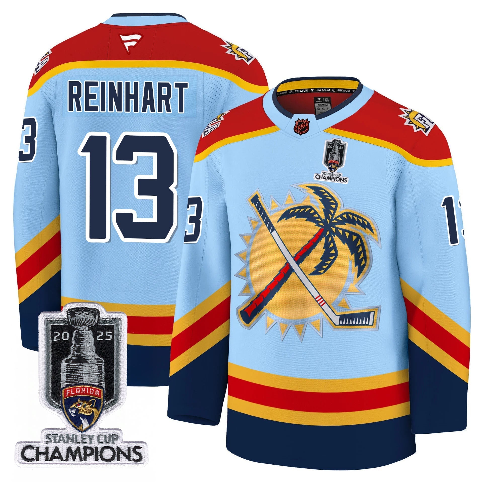 Men's Florida Panthers 2025 Stanley Cup Champions Jersey - All Stitched