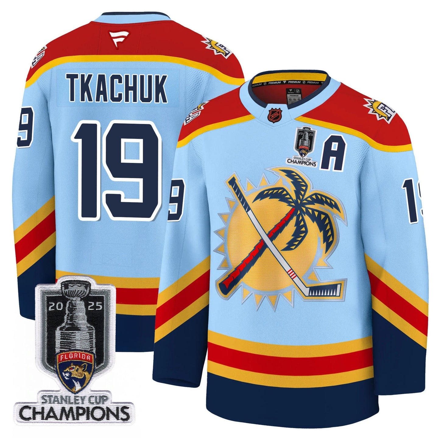 Men's Florida Panthers 2025 Stanley Cup Champions Jersey - All Stitched