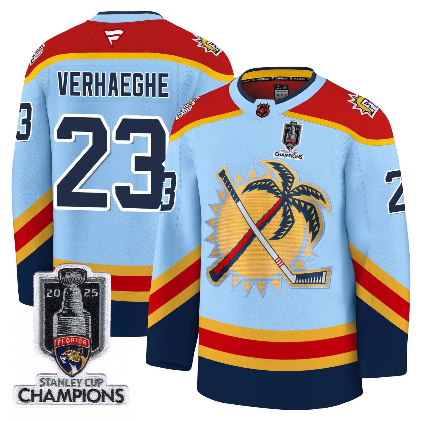 Men's Florida Panthers 2025 Stanley Cup Champions Jersey - All Stitched