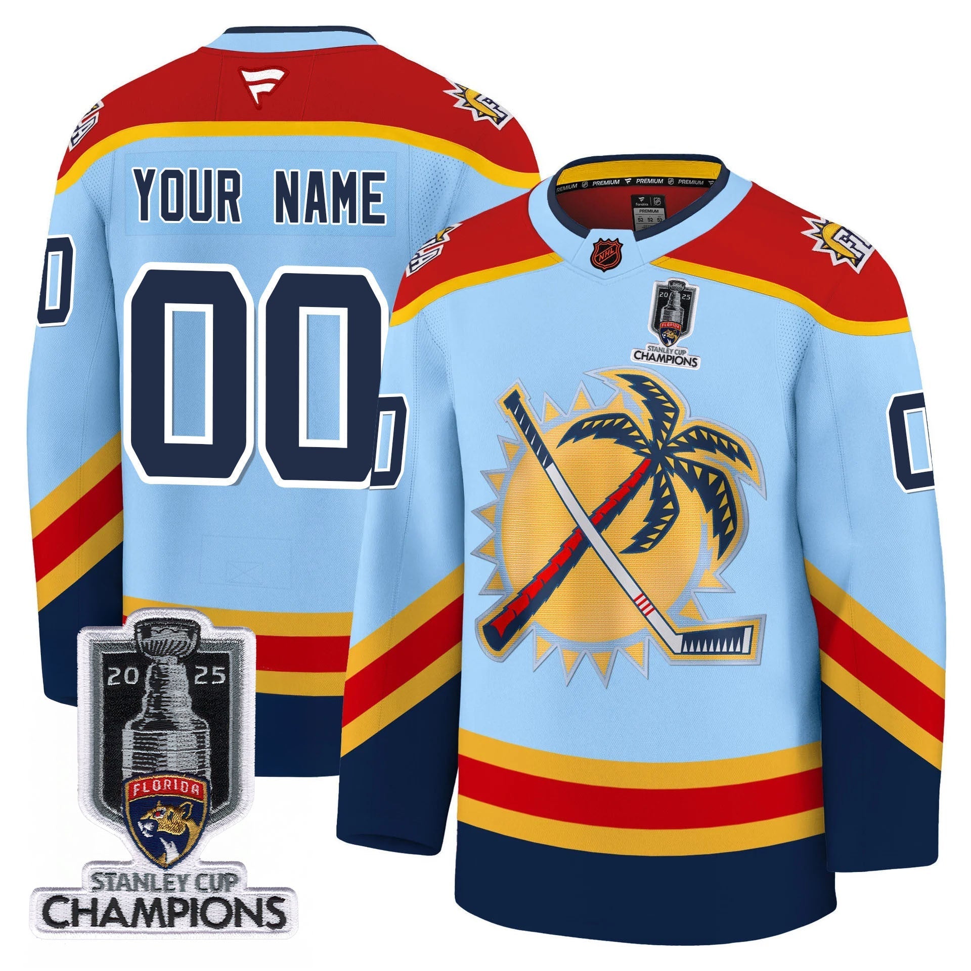 Men's Florida Panthers 2025 Stanley Cup Champions Jersey - All Stitched
