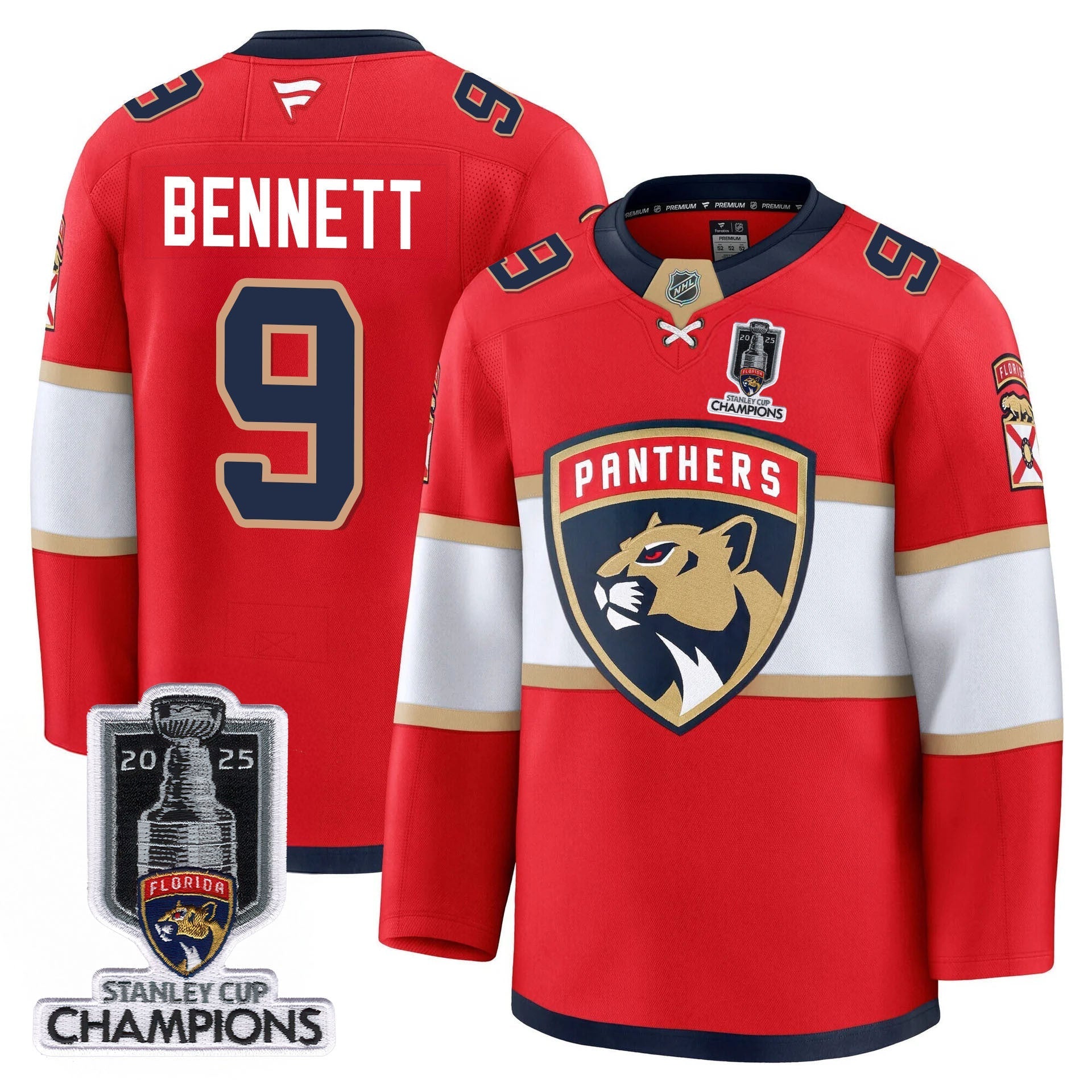 Men's Florida Panthers 2025 Stanley Cup Champions Jersey - All Stitched