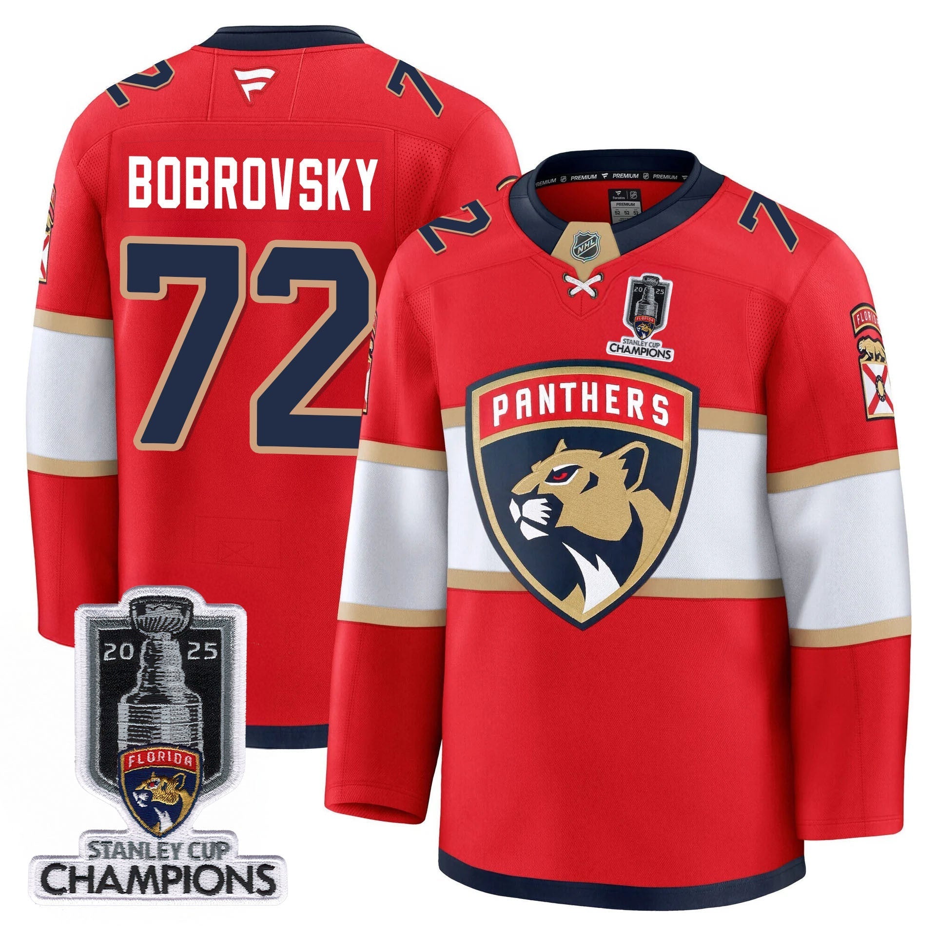 Men's Florida Panthers 2025 Stanley Cup Champions Jersey - All Stitched