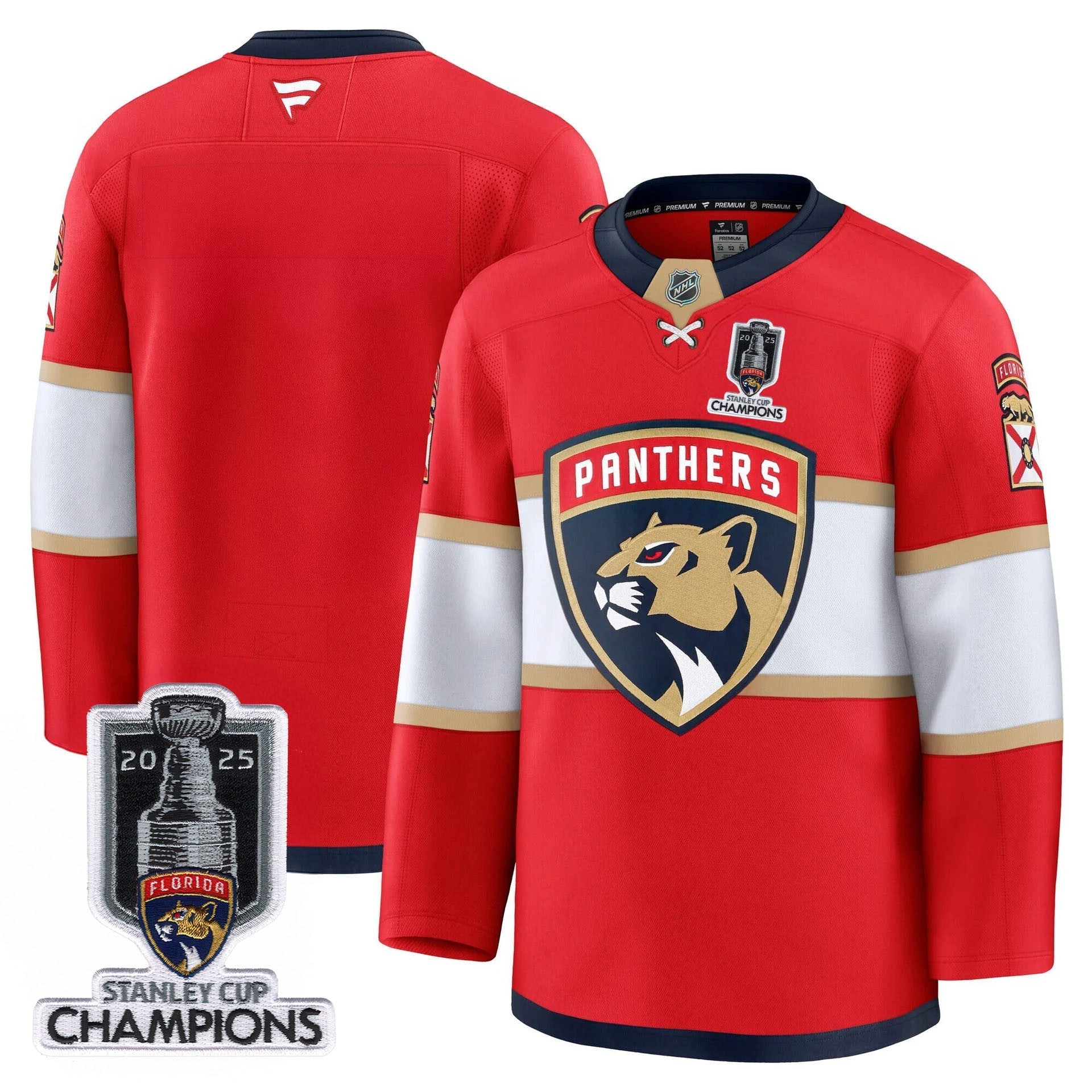 Men's Florida Panthers 2025 Stanley Cup Champions Jersey - All Stitched