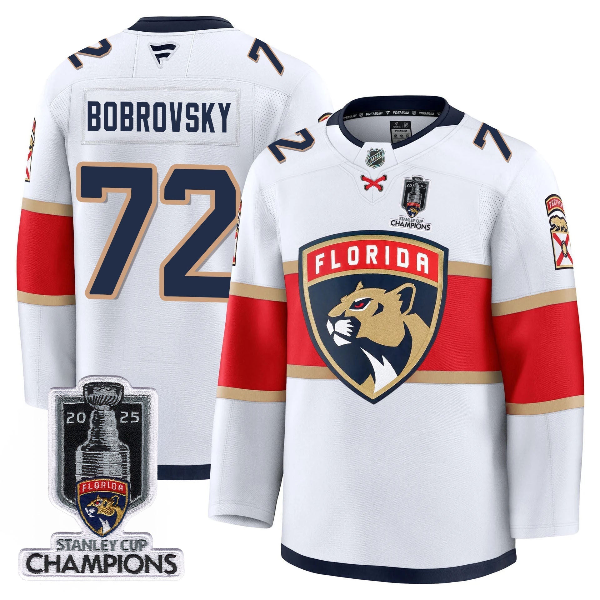 Men's Florida Panthers 2025 Stanley Cup Champions Jersey - All Stitched
