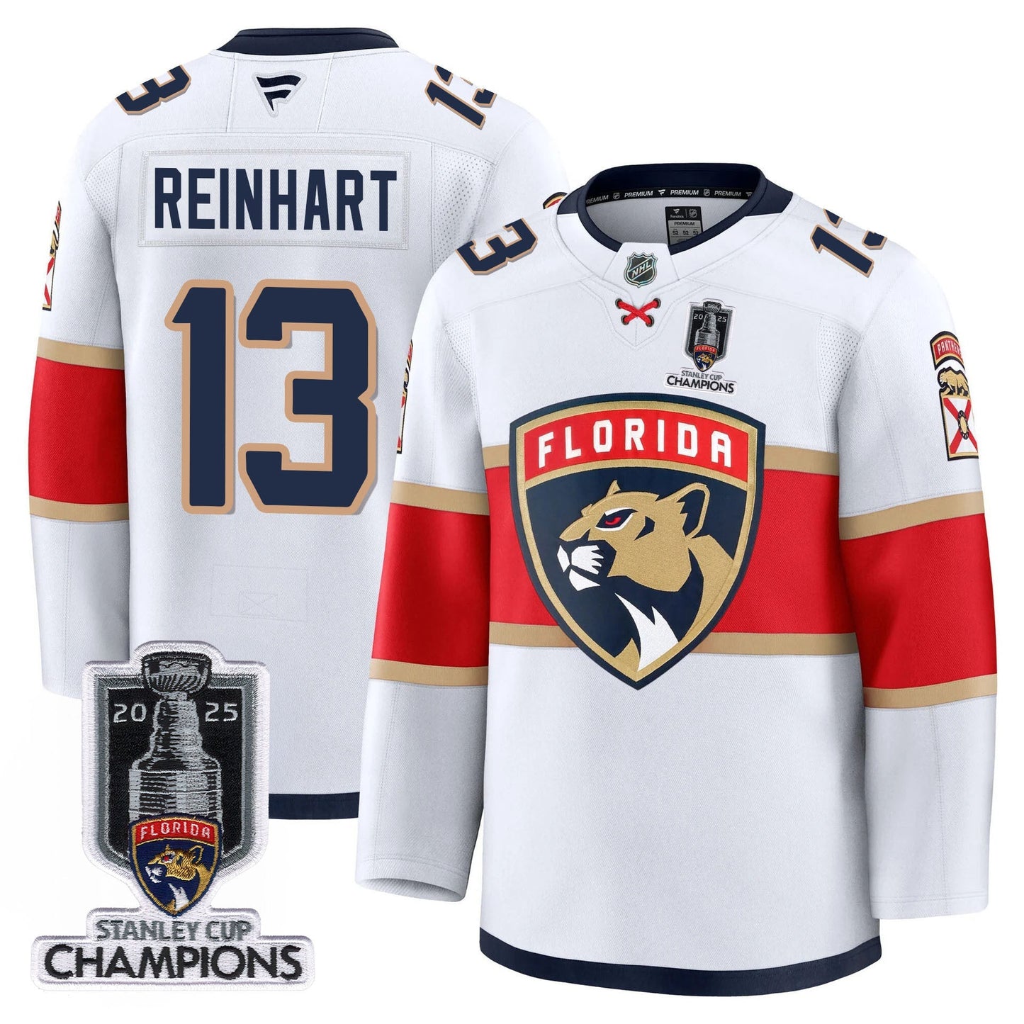 Men's Florida Panthers 2025 Stanley Cup Champions Jersey - All Stitched