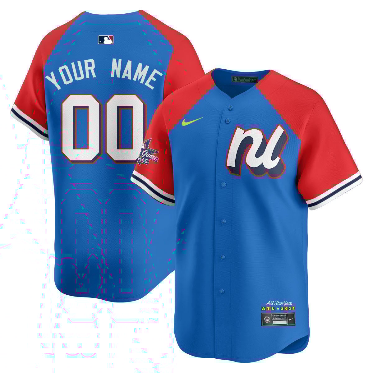 Custom National League 2025 MLB All-Star Jersey - All Stitched